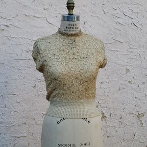 vintage beaded top